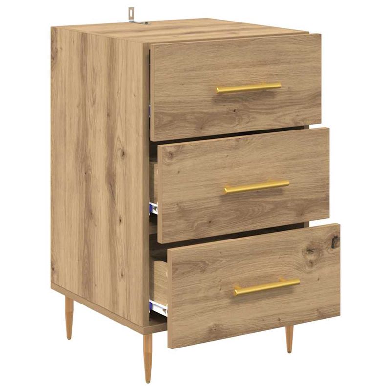 Casa si Gradina - Mobilier - Comode si corpuri - Noptiere - Dulap de noapte Stejar Artizanal 40 x 40 x 66 cm Lemn compozit - Infinity.ro