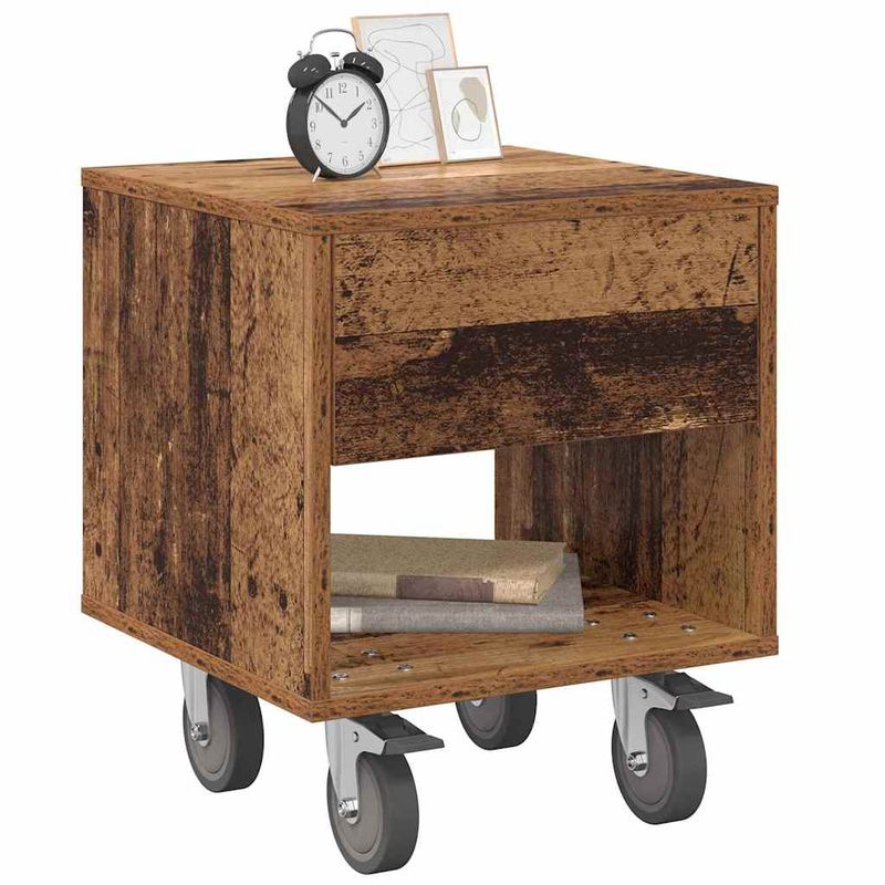 Casa si Gradina - Mobilier - Comode si corpuri - Noptiere - Noptiera 2 pcs Lemn vechi 40,5 x 40 x 48 cm Lemn compozit - Infinity.ro