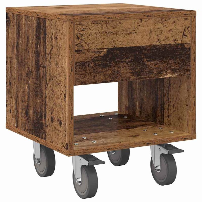 Casa si Gradina - Mobilier - Comode si corpuri - Noptiere - Noptiera 2 pcs Lemn vechi 40,5 x 40 x 48 cm Lemn compozit - Infinity.ro