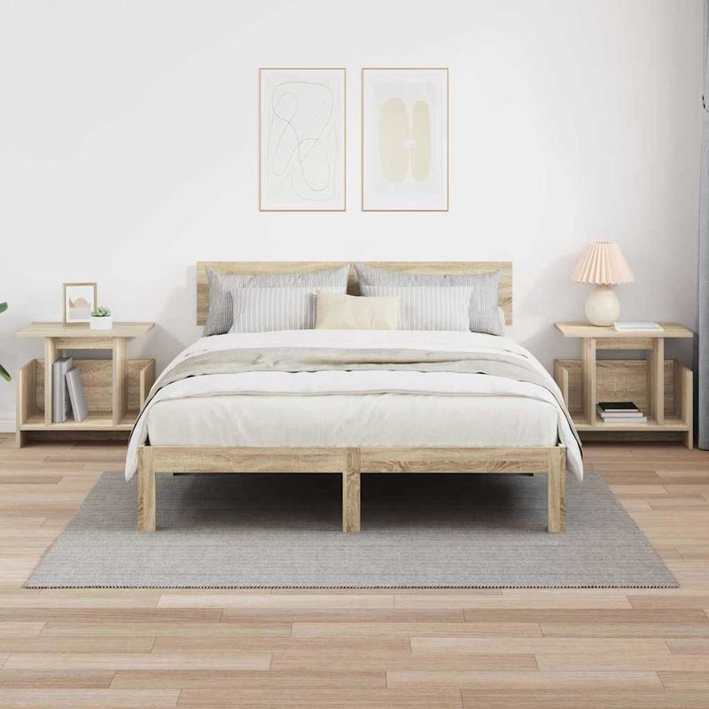 Casa si Gradina - Mobilier - Comode si corpuri - Comode - Support TV 2 pcs Stejar Sonoma 50 x 35 x 45 cm Lemn compozit - Infinity.ro