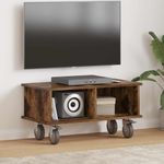 Casa si Gradina - Mobilier - Comode si corpuri - Comode - Support TV Stejar fumuriu 68,5 x 35 x 35 cm Lemn compozit - Infinity.ro