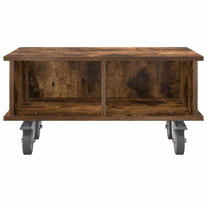 Casa si Gradina - Mobilier - Comode si corpuri - Comode - Support TV Stejar fumuriu 68,5 x 35 x 35 cm Lemn compozit - Infinity.ro