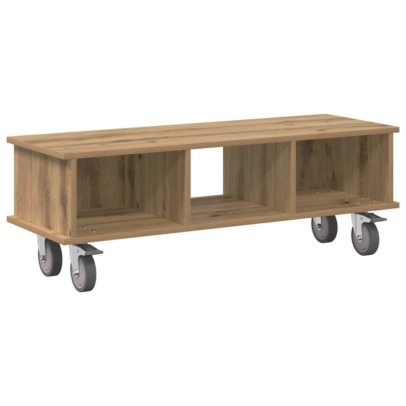 Casa si Gradina - Mobilier - Comode si corpuri - Comode - Support TV Stejar Artizanal 100 x 35 x 35 cm Lemn compozit - Infinity.ro
