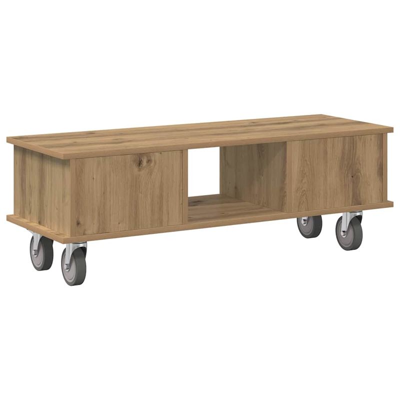 Casa si Gradina - Mobilier - Comode si corpuri - Comode - Support TV Stejar Artizanal 100 x 35 x 35 cm Lemn compozit - Infinity.ro