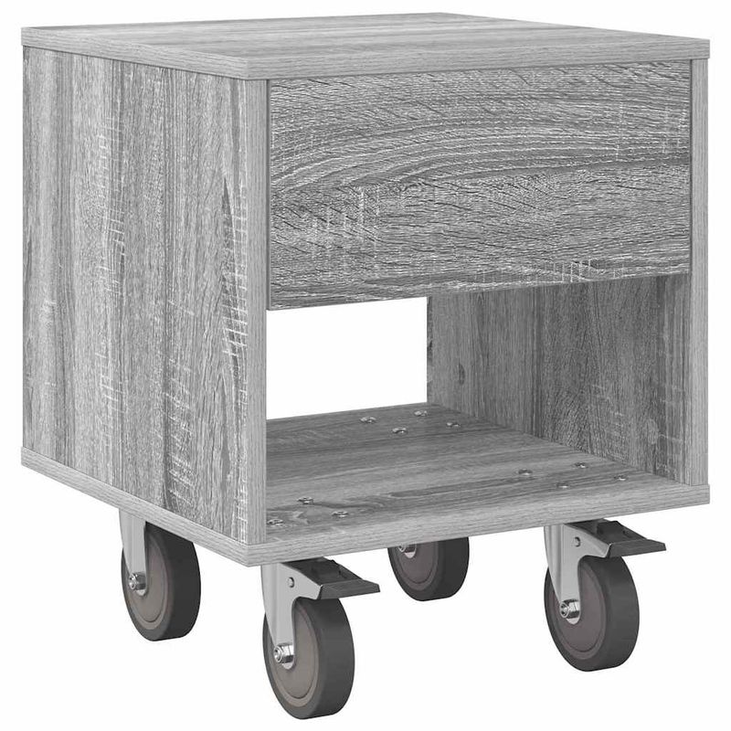 Casa si Gradina - Mobilier - Comode si corpuri - Noptiere - Noptiera Gri Sonoma 40,5 x 40 x 48 cm Lemn compozit - Infinity.ro