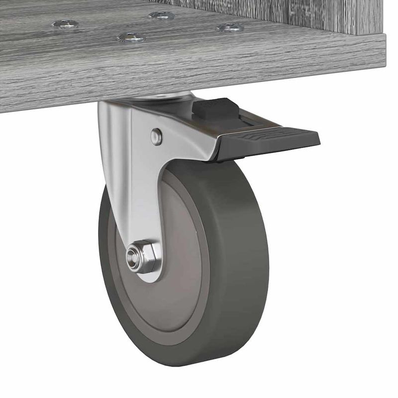Casa si Gradina - Mobilier - Comode si corpuri - Noptiere - Noptiera Gri Sonoma 40,5 x 40 x 48 cm Lemn compozit - Infinity.ro