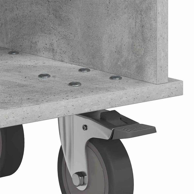 Casa si Gradina - Mobilier - Comode si corpuri - Comode - Support TV Gri din beton 68,5 x 35 x 35 cm Lemn compozit - Infinity.ro
