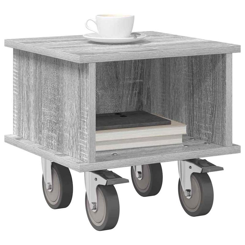Casa si Gradina - Mobilier - Comode si corpuri - Comode - Support TV Gri Sonoma 37 x 35 x 35 cm Lemn compozit - Infinity.ro