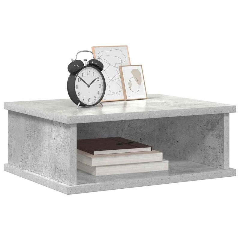 Casa si Gradina - Mobilier - Comode si corpuri - Noptiere - Noptiera 2 pcs Gri din beton 40 x 31 x 15 cm Lemn compozit - Infinity.ro