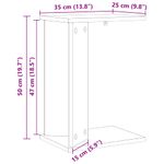 Casa si Gradina - Mobilier - Mese si birouri - Mese living - Masa laterala Lemn vechi 35 x 25 x 50 cm Lemn compozit - Infinity.ro