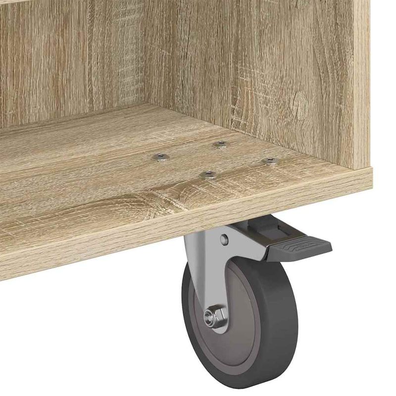 Casa si Gradina - Mobilier - Mese si birouri - Mese living - Masa laterala cu roti Stejar Sonoma 90 x 50 x 30 cm - Infinity.ro