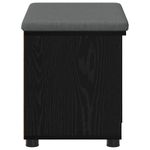 Casa si Gradina - Mobilier - Canapele si coltare - Banchete - Banca pentru hol cu perna Simplu Stejar Negru 60 x 38 x 46 cm - Infinity.ro