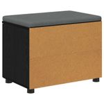 Casa si Gradina - Mobilier - Canapele si coltare - Banchete - Banca pentru hol cu perna Simplu Stejar Negru 60 x 38 x 46 cm - Infinity.ro