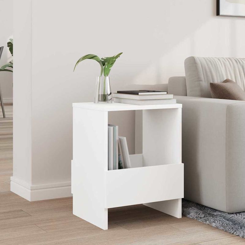 Casa si Gradina - Mobilier - Biblioteci si rafturi - Rafturi - Raft pentru reviste Alb 35 x 30 x 45 cm - Infinity.ro