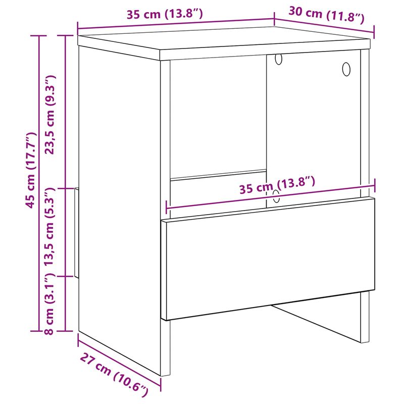 Casa si Gradina - Mobilier - Biblioteci si rafturi - Rafturi - Raft pentru reviste Alb 35 x 30 x 45 cm - Infinity.ro
