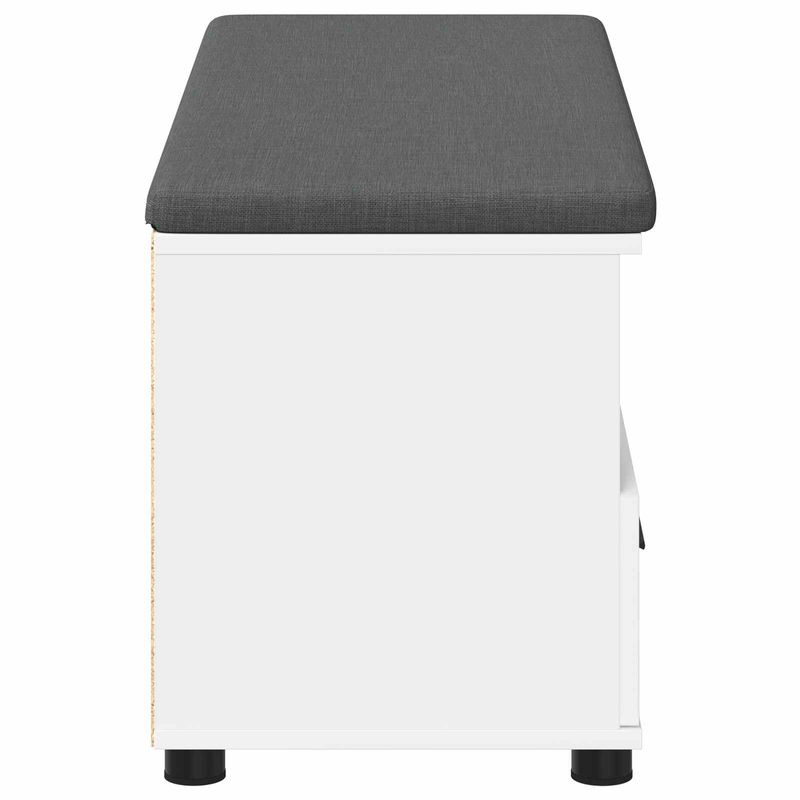 Casa si Gradina - Mobilier - Organizare si depozitare - Bancute - Banca pentru hol cu perna cu sertar Alb 100 x 38 x 46 cm - Infinity.ro