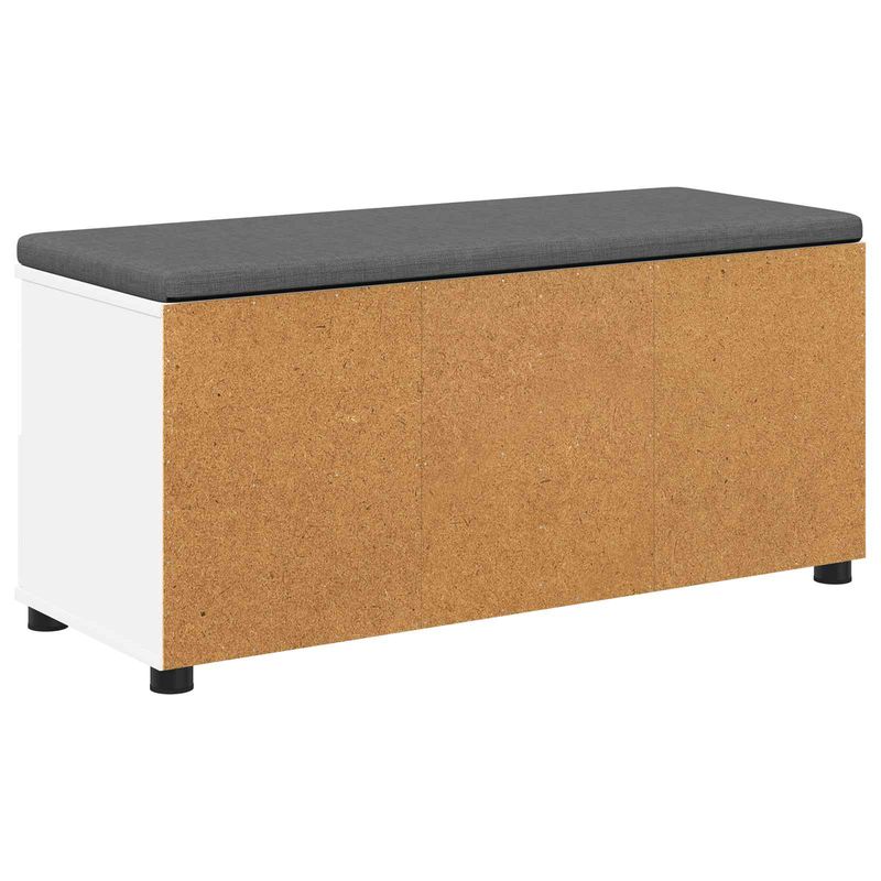 Casa si Gradina - Mobilier - Organizare si depozitare - Bancute - Banca pentru hol cu perna cu sertar Alb 100 x 38 x 46 cm - Infinity.ro