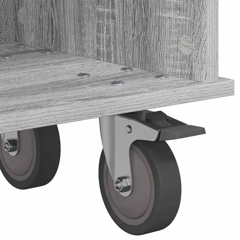 Casa si Gradina - Mobilier - Comode si corpuri - Comode - Support TV Gri Sonoma 100 x 35 x 35 cm Lemn compozit - Infinity.ro