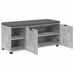 Casa si Gradina - Mobilier - Organizare si depozitare - Bancute - Banca pentru hol cu perna Simplu Gri din beton 100 x 38 x 46 cm - Infinity.ro