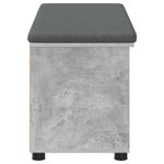 Casa si Gradina - Mobilier - Organizare si depozitare - Bancute - Banca pentru hol cu perna Simplu Gri din beton 100 x 38 x 46 cm - Infinity.ro