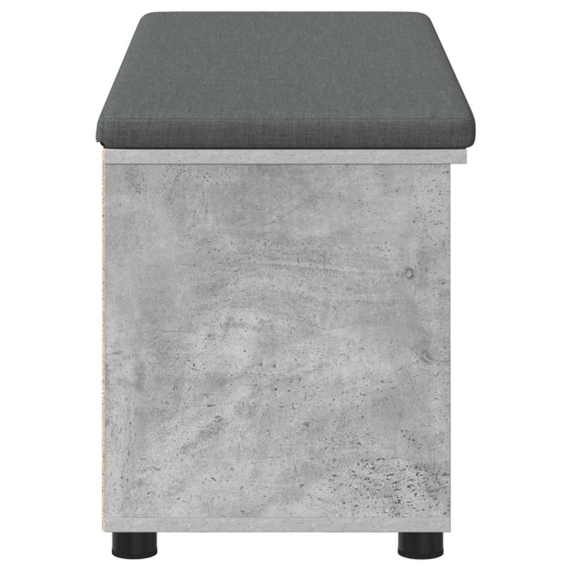 Casa si Gradina - Mobilier - Organizare si depozitare - Bancute - Banca pentru hol cu perna Simplu Gri din beton 100 x 38 x 46 cm - Infinity.ro