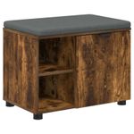 Casa si Gradina - Mobilier - Organizare si depozitare - Bancute - Banca pentru hol cu perna Simplu Stejar fumuriu 60 x 38 x 46 cm - Infinity.ro