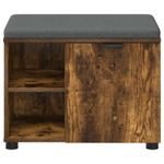 Casa si Gradina - Mobilier - Organizare si depozitare - Bancute - Banca pentru hol cu perna Simplu Stejar fumuriu 60 x 38 x 46 cm - Infinity.ro