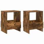 Casa si Gradina - Mobilier - Biblioteci si rafturi - Rafturi - Raft pentru reviste 2 pcs Stejar fumuriu 35 x 30 x 45 cm - Infinity.ro