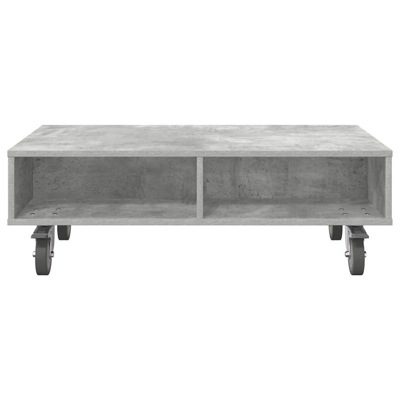 Casa si Gradina - Mobilier - Mese si birouri - Mese living - Masa laterala cu roti Gri din beton 90 x 50 x 30 cm - Infinity.ro