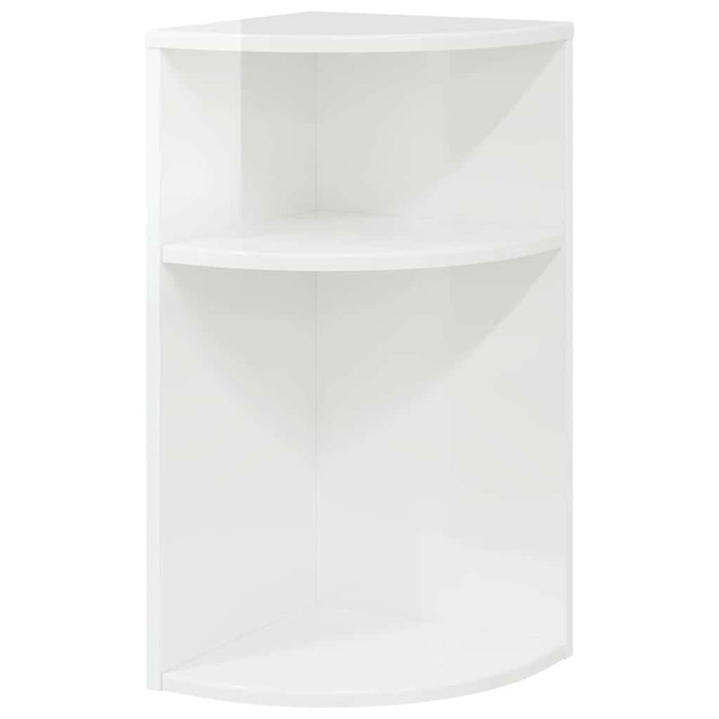 Casa si Gradina - Mobilier - Mese si birouri - Mese living - Masa laterala Alb lucios 29,6 x 29,6 x 60 cm Lemn compozit - Infinity.ro