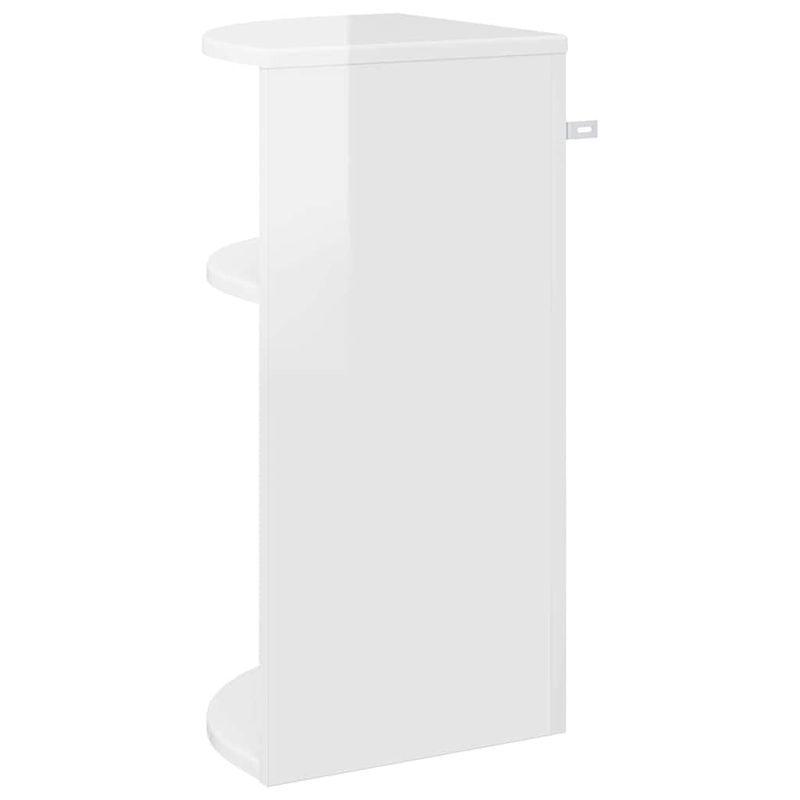 Casa si Gradina - Mobilier - Mese si birouri - Mese living - Masa laterala Alb lucios 29,6 x 29,6 x 60 cm Lemn compozit - Infinity.ro