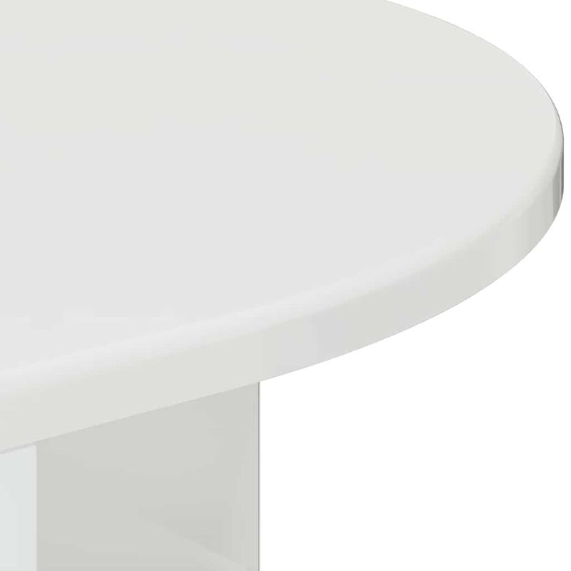 Casa si Gradina - Mobilier - Mese si birouri - Mese living - Masa laterala Alb lucios 29,6 x 29,6 x 60 cm Lemn compozit - Infinity.ro