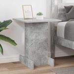 Casa si Gradina - Mobilier - Mese si birouri - Mese living - Masa laterala Gri din beton 44,5 x 45 x 55 cm Lemn compozit - Infinity.ro
