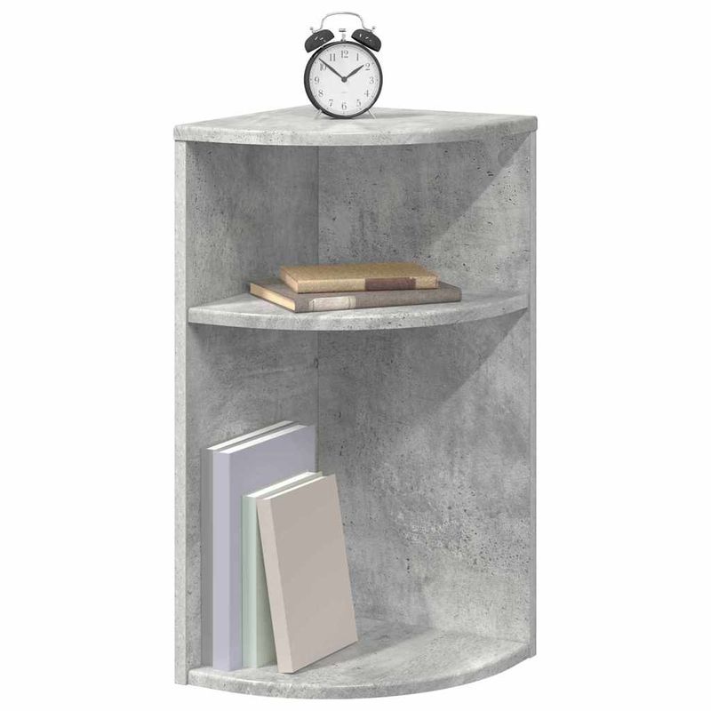 Casa si Gradina - Mobilier - Mese si birouri - Mese living - Masa laterala Gri din beton 29,6 x 29,6 x 60 cm Lemn compozit - Infinity.ro