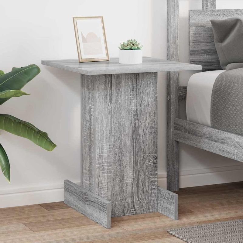 Casa si Gradina - Mobilier - Mese si birouri - Mese living - Masa laterala Gri Sonoma 44,5 x 45 x 55 cm Lemn compozit - Infinity.ro