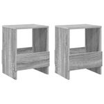 Casa si Gradina - Mobilier - Biblioteci si rafturi - Rafturi - Raft pentru reviste 2 pcs Gri Sonoma 35 x 30 x 45 cm - Infinity.ro