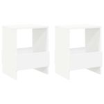 Casa si Gradina - Mobilier - Biblioteci si rafturi - Rafturi - Raft pentru reviste 2 pcs Alb 35 x 30 x 45 cm - Infinity.ro