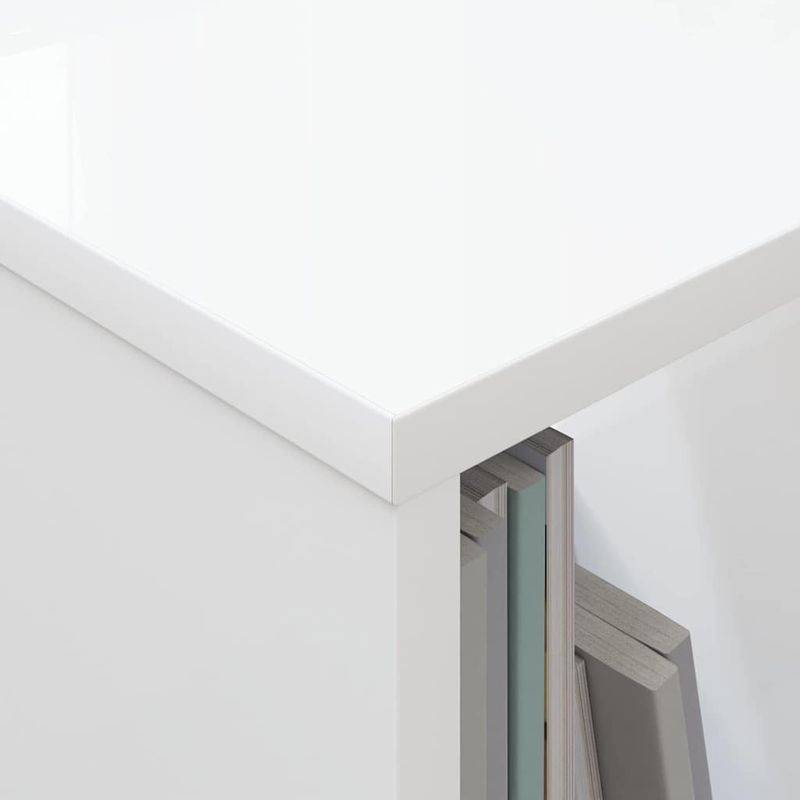 Casa si Gradina - Mobilier - Biblioteci si rafturi - Rafturi - Raft pentru reviste 2 pcs Alb 35 x 30 x 45 cm - Infinity.ro