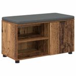 Casa si Gradina - Mobilier - Canapele si coltare - Banchete - Banca pentru hol cu perna Simplu Lemn vechi 80 x 38 x 46 cm - Infinity.ro
