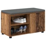 Casa si Gradina - Mobilier - Canapele si coltare - Banchete - Banca pentru hol cu perna Simplu Lemn vechi 80 x 38 x 46 cm - Infinity.ro