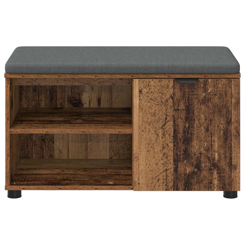 Casa si Gradina - Mobilier - Canapele si coltare - Banchete - Banca pentru hol cu perna Simplu Lemn vechi 80 x 38 x 46 cm - Infinity.ro