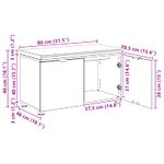 Casa si Gradina - Mobilier - Organizare si depozitare - Bancute - Banca pentru hol cu perna cu depozitare Alb 80 x 46 x 46 cm - Infinity.ro