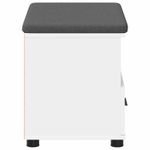 Casa si Gradina - Mobilier - Organizare si depozitare - Bancute - Banca pentru hol cu perna cu sertar Alb 60 x 38 x 46 cm - Infinity.ro