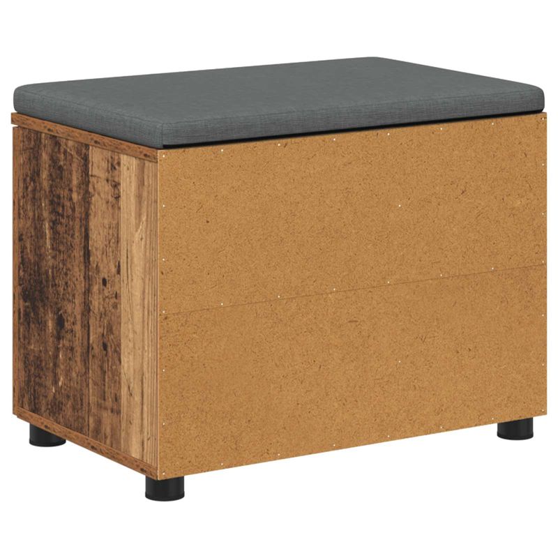 Casa si Gradina - Mobilier - Canapele si coltare - Banchete - Banca pentru hol cu perna Simplu Lemn vechi 60 x 38 x 46 cm - Infinity.ro