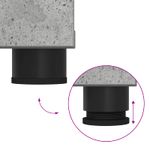 Casa si Gradina - Mobilier - Organizare si depozitare - Bancute - Banca pentru hol cu perna cu usa Gri din beton 100 x 38 x 46 cm - Infinity.ro