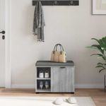 Casa si Gradina - Mobilier - Organizare si depozitare - Bancute - Banca pentru hol cu perna Simplu Gri Sonoma 60 x 38 x 46 cm - Infinity.ro
