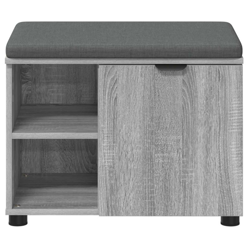 Casa si Gradina - Mobilier - Organizare si depozitare - Bancute - Banca pentru hol cu perna Simplu Gri Sonoma 60 x 38 x 46 cm - Infinity.ro