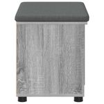 Casa si Gradina - Mobilier - Organizare si depozitare - Bancute - Banca pentru hol cu perna Simplu Gri Sonoma 60 x 38 x 46 cm - Infinity.ro