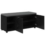 Casa si Gradina - Mobilier - Canapele si coltare - Banchete - Banca pentru hol cu perna Simplu Stejar Negru 100 x 38 x 46 cm - Infinity.ro