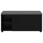 Casa si Gradina - Mobilier - Canapele si coltare - Banchete - Banca pentru hol cu perna Simplu Stejar Negru 100 x 38 x 46 cm - Infinity.ro
